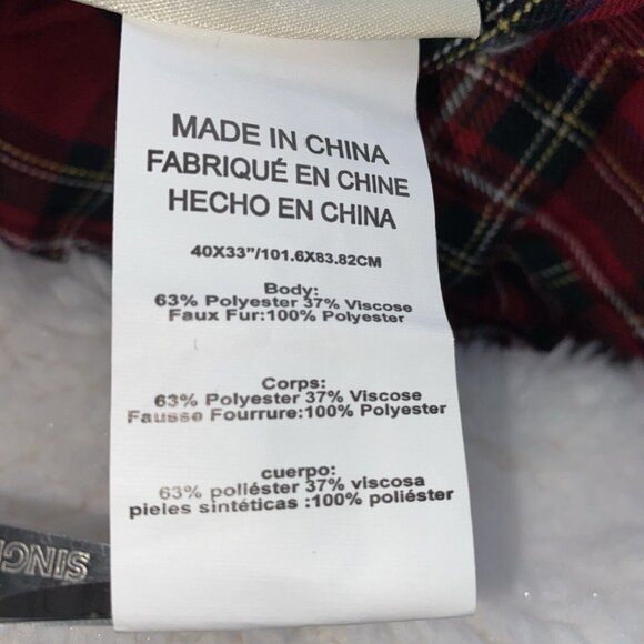 Pottery Barn Kids Leland Tartan Plaid Santa Bag Sack Christmas Stocking 33 x 40 - Picture 14 of 16